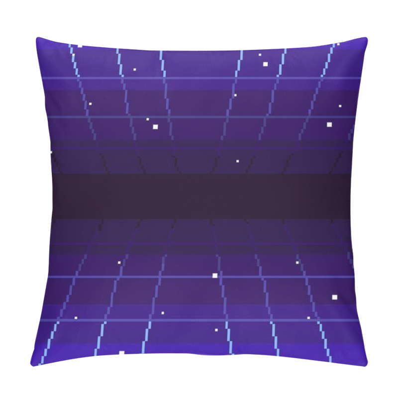 Personality  Abstract Retro Pixel Art 80s Background. EPS 10 Vector Graphics. Pillow Covers