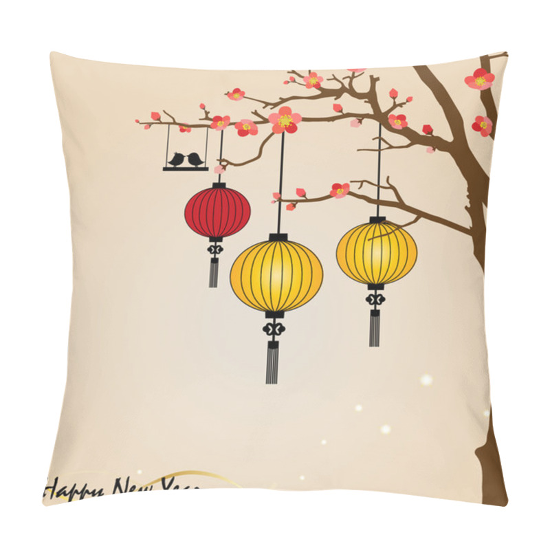 Personality  Big Traditional Chinese Lanterns Will Bring Good Luck And Peace Pillow Covers