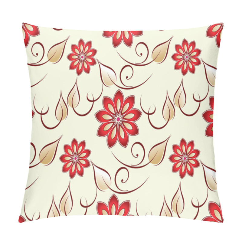 Personality  Seamless Textile Floral Pattern Pillow Covers