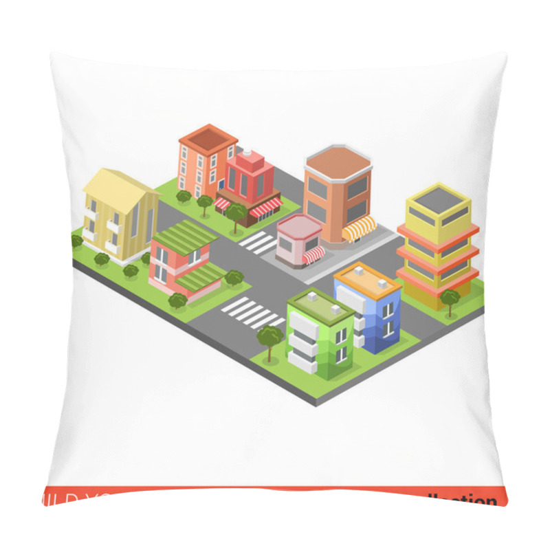 Personality  City Street Cross Building Pillow Covers