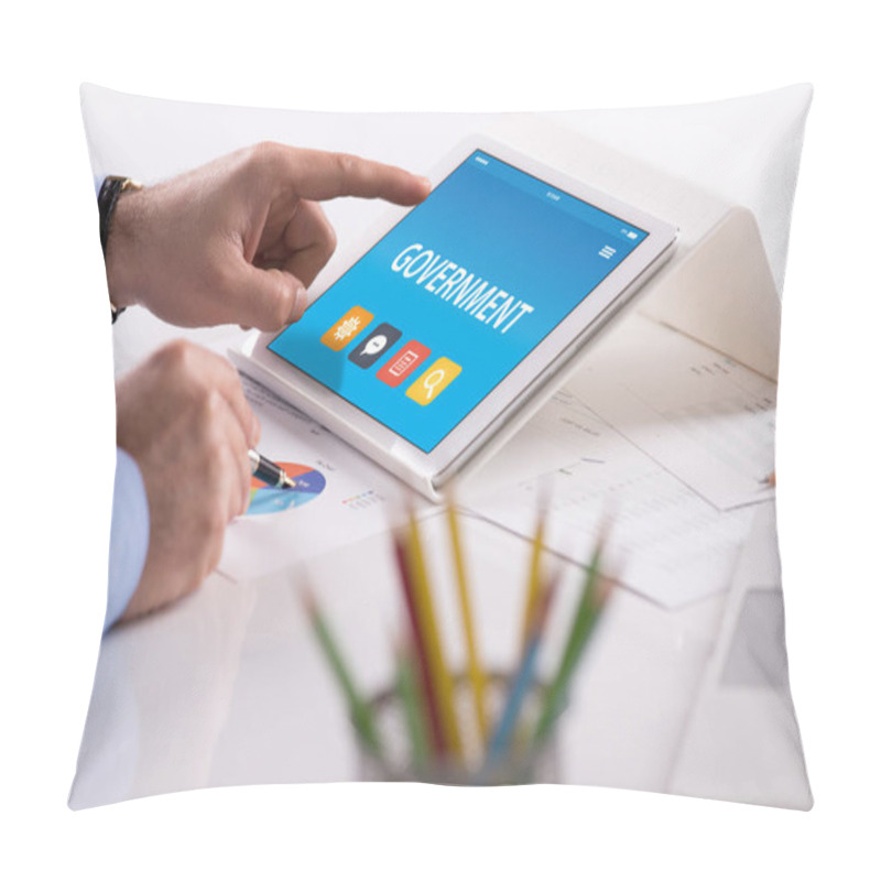 Personality  GOVERNMENT CONCEPT ON TABLET Pillow Covers