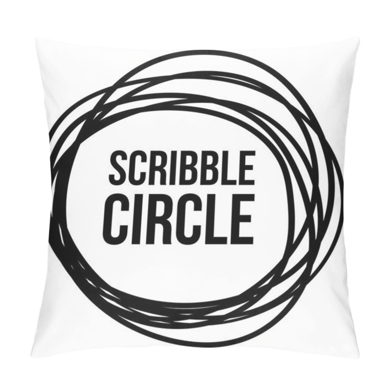 Personality  Scribble Circle Vector Pillow Covers