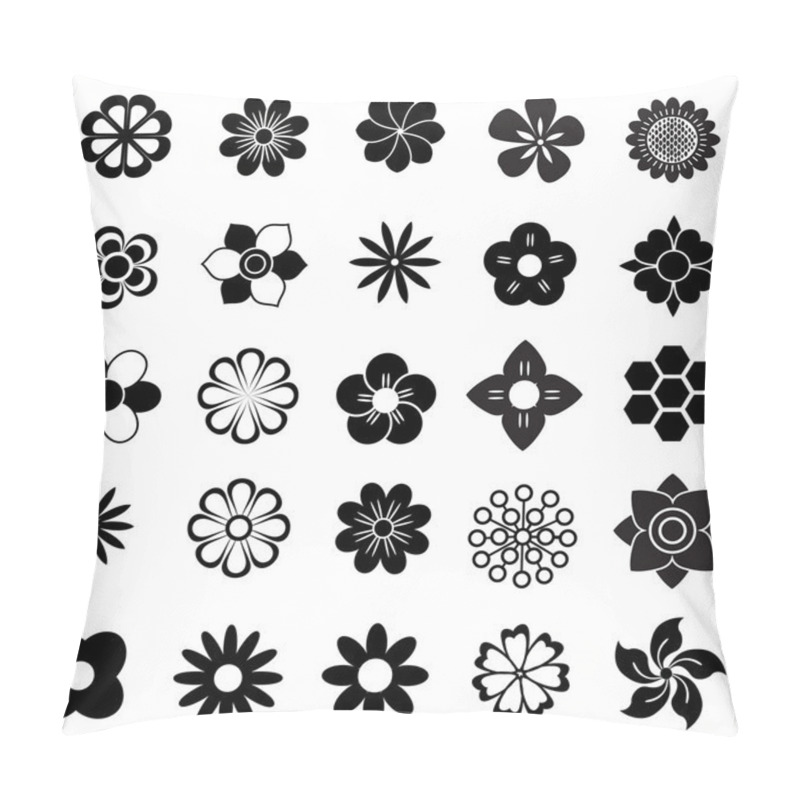 Personality  Flower Vector Set Pillow Covers