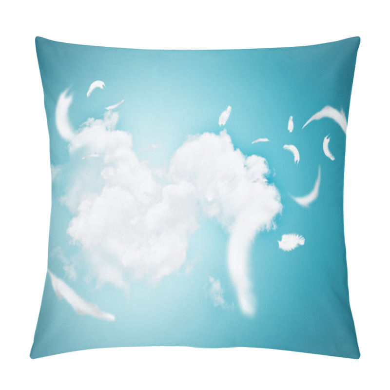 Personality  White Feathers Pillow Covers