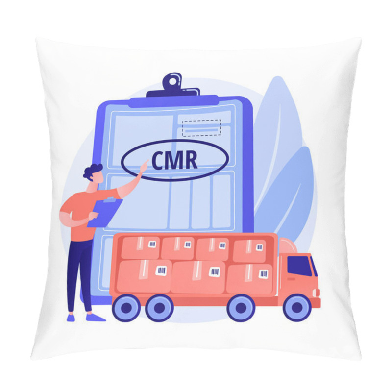 Personality  Road Transport Documents Abstract Concept Vector Illustration. Pillow Covers