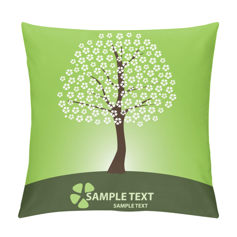 Personality  Greeting Card: Nature, Spring, Cherry Flowers Pillow Covers