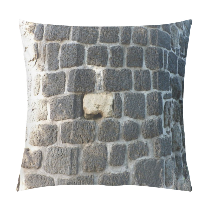 Personality  A Lone White Stone Amid Dark Rocks: Symbol Of Resilience And Contrast In The Passage Of Time, Reflecting Individuality And Strength In Unity. Pillow Covers