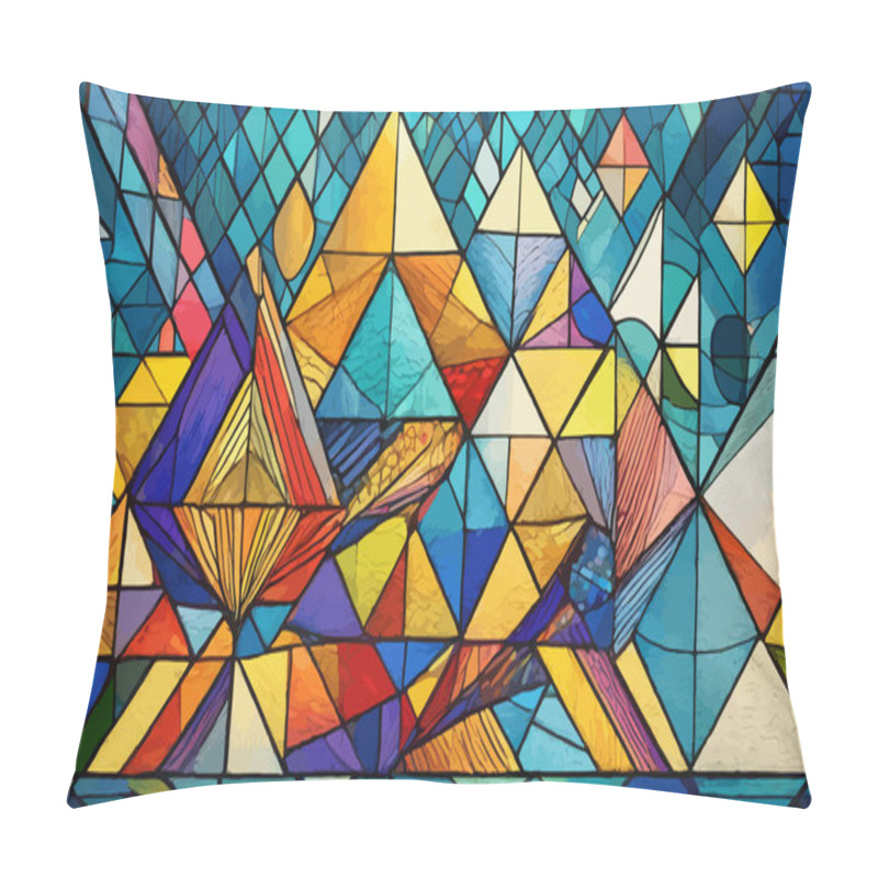 Personality  Fantasy, Dots And Lines, Circles, Geometric Shapes Pillow Covers