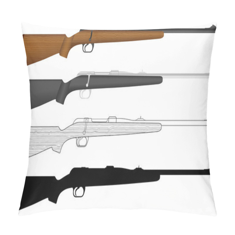 Personality  Rifle Set Pillow Covers