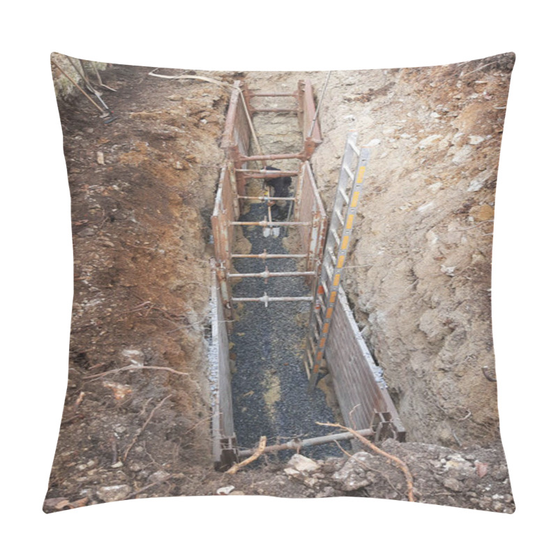 Personality  The Canalization Or Sewer Construction For Sewage And Waste Water Pillow Covers