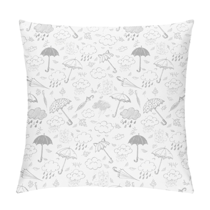 Personality  Seamless Background With Rain Pillow Covers