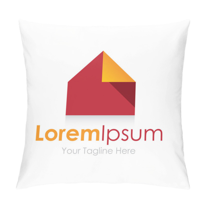 Personality  Modern Folder For Innovation And Creativity Start Origami Concept Elements Icon Logo Pillow Covers