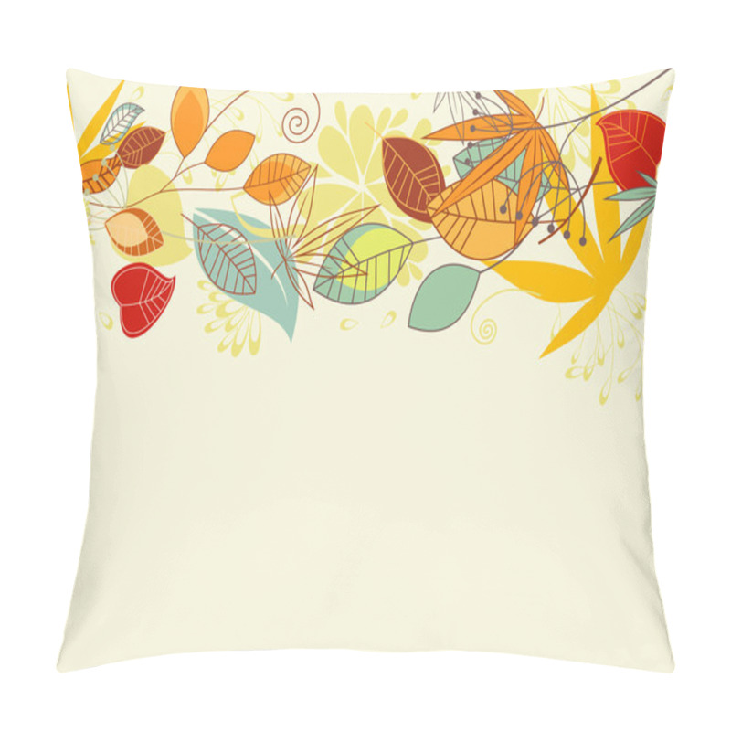 Personality  Autumn Leaves Background Pillow Covers