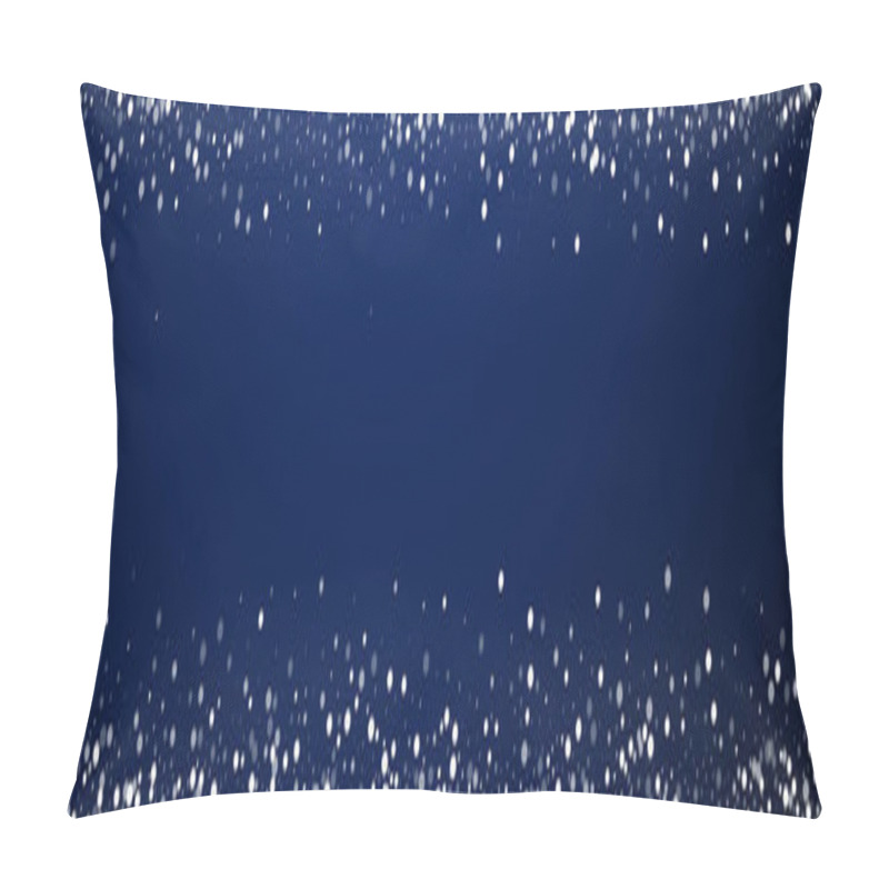 Personality  Random White Dots Christmas Background. Subtle Fly Pillow Covers