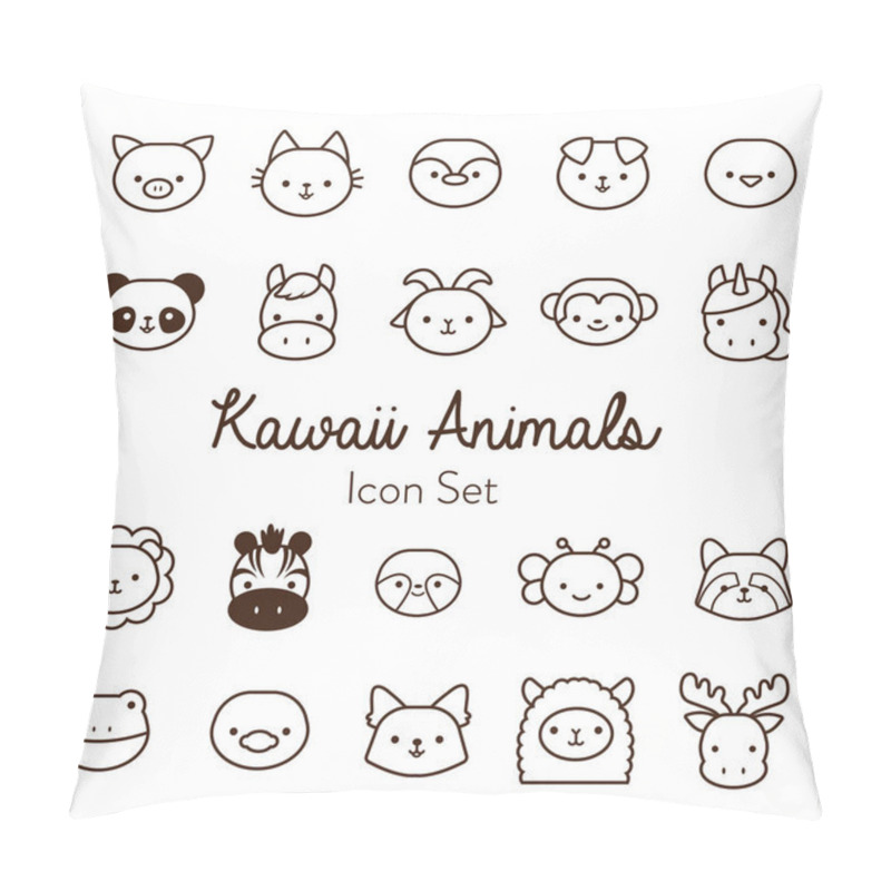 Personality  Bundle Of Twenty Kawaii Animals Line Style Pillow Covers