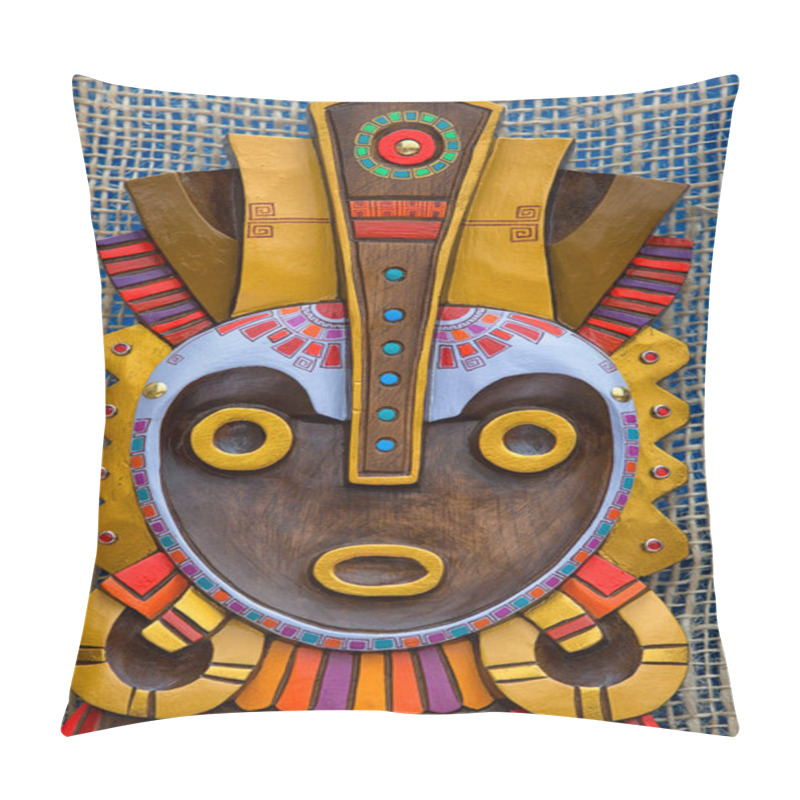 Personality  Indigenous Colourful Wood Artisan Handicraft In Ecuador  Pillow Covers