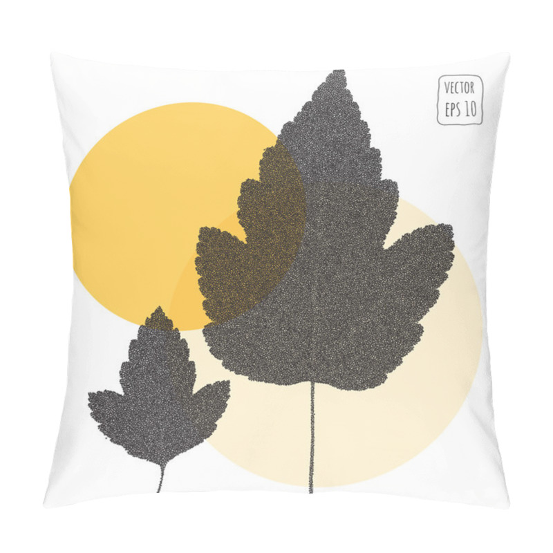 Personality  Leaves. Pattern With Leaf Pillow Covers