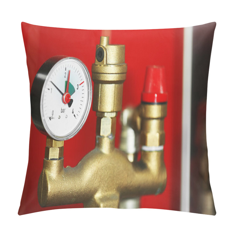 Personality  Heating System In A Boiler Room Pillow Covers