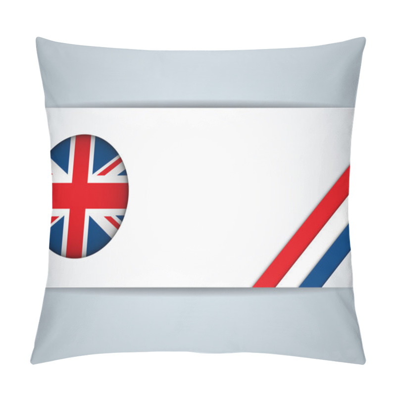 Personality  United Kingdom Country Set Of Banners Pillow Covers