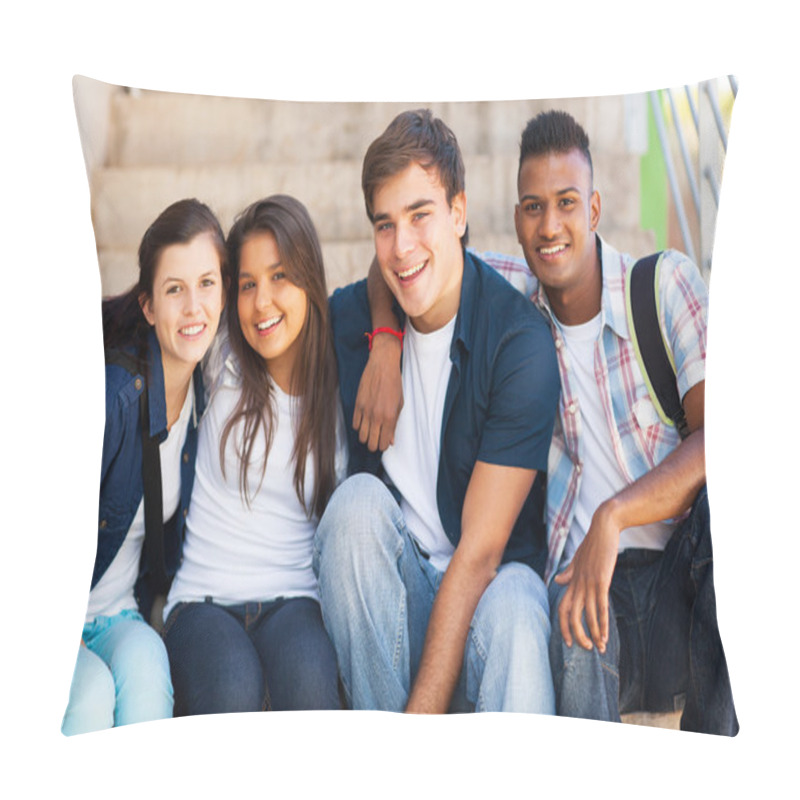 Personality  Group Of High School Students Pillow Covers