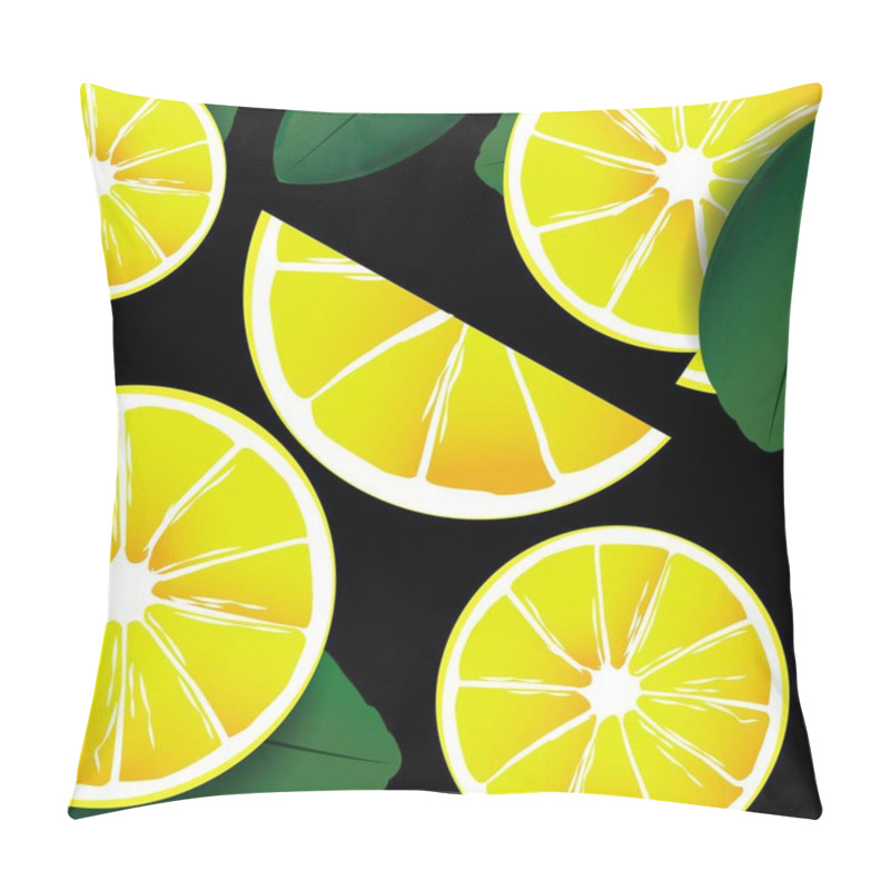 Personality  Big Lime Slices Background Pattern Pillow Covers