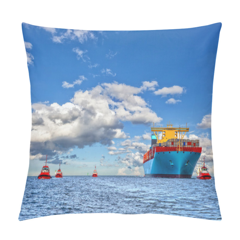 Personality  Tugboats And Container Ship Pillow Covers