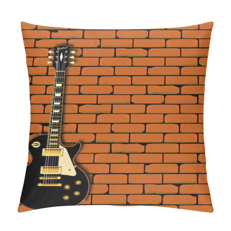 Personality  Rock Guitar Wall Pillow Covers