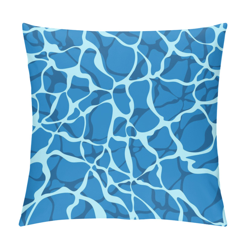 Personality  Seamless Pattern With Texture Of Water At The Bottom Of The Sea, Pool. Colored Vector Background. Pillow Covers