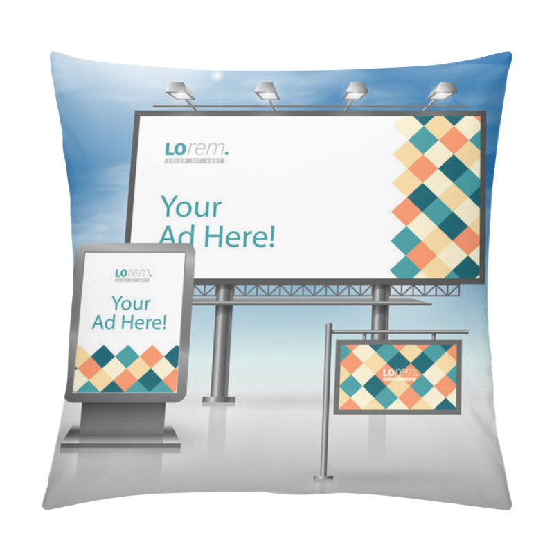 Personality  Corporate Identity. Billboard, Sign, Light Box Pillow Covers