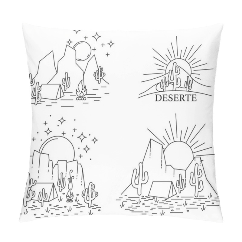 Personality  Dayly And Nightly Desert Pillow Covers