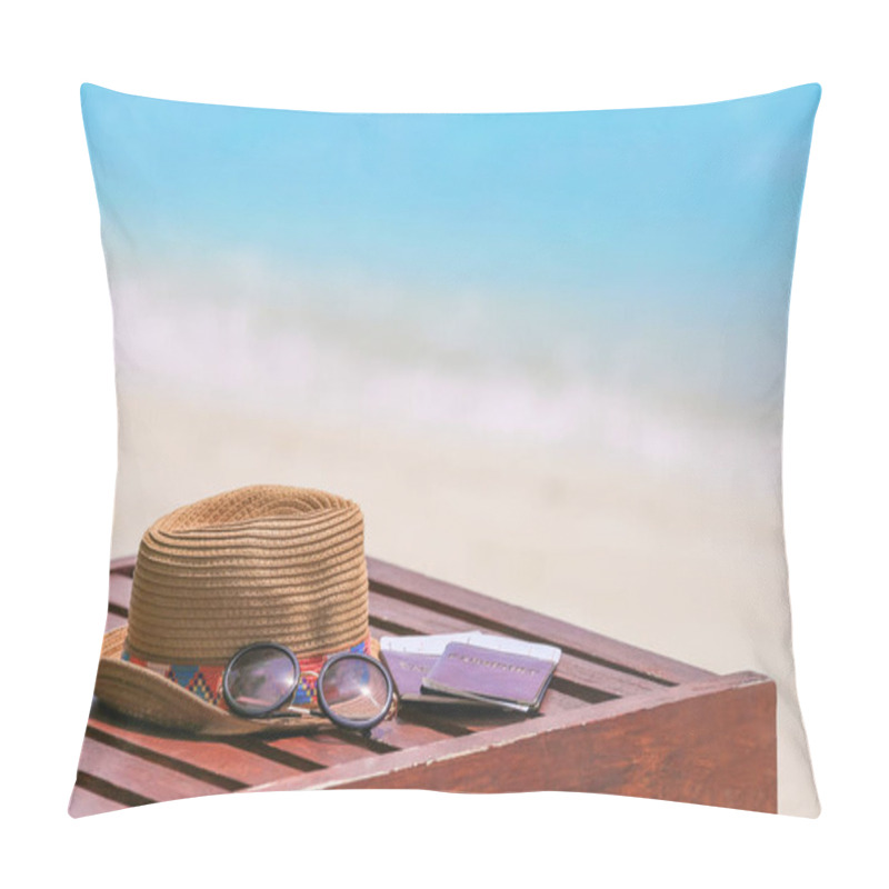 Personality  Hat With  Sunglasses And Documents  Pillow Covers