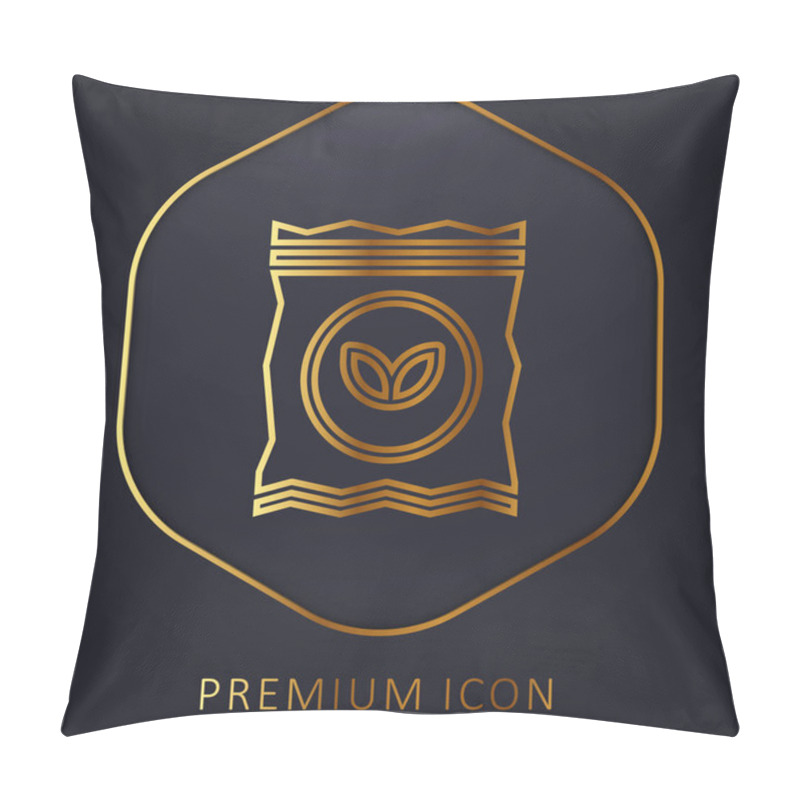 Personality  Bag Golden Line Premium Logo Or Icon Pillow Covers