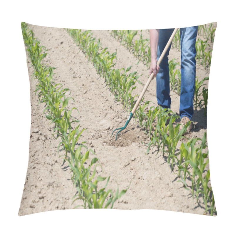 Personality  Hoeing Corn Field Pillow Covers