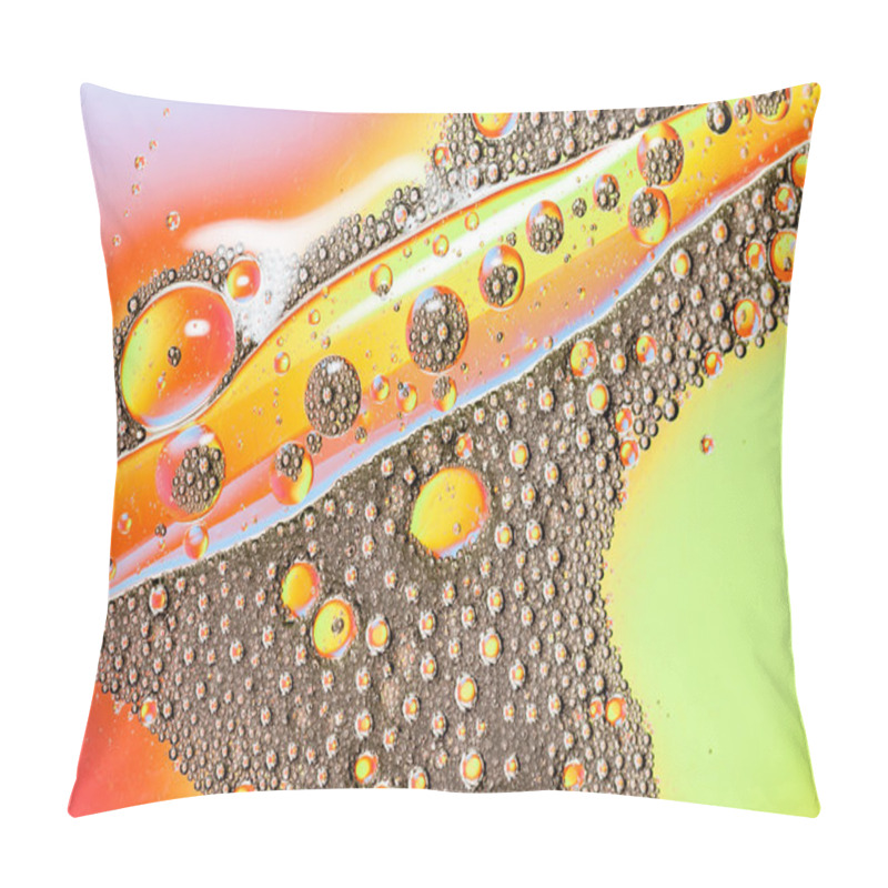 Personality  Oil Drops On Water Surface Pillow Covers