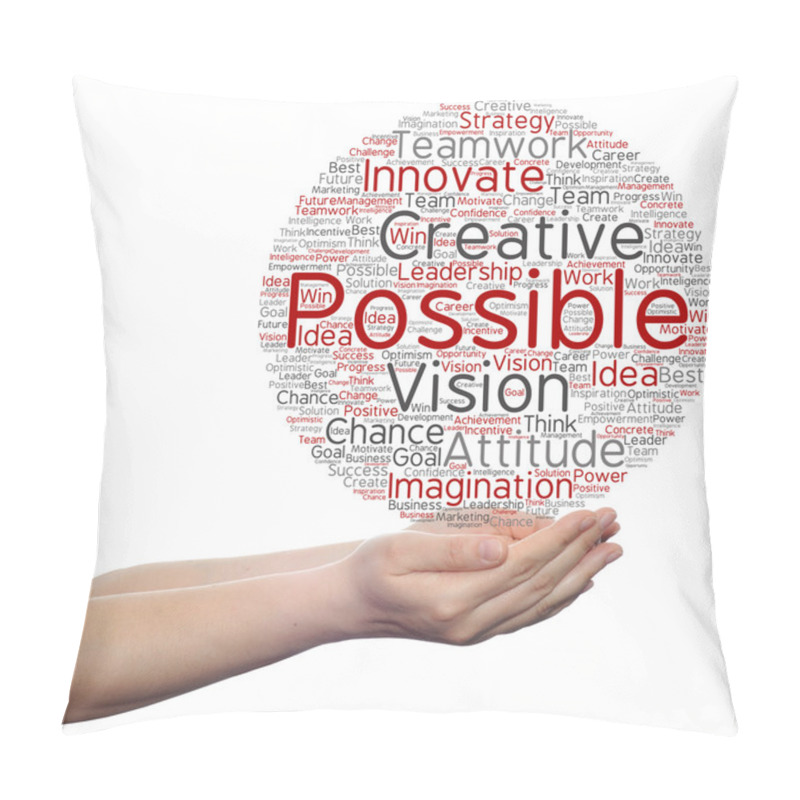 Personality  Business Word Cloud In Hands Pillow Covers