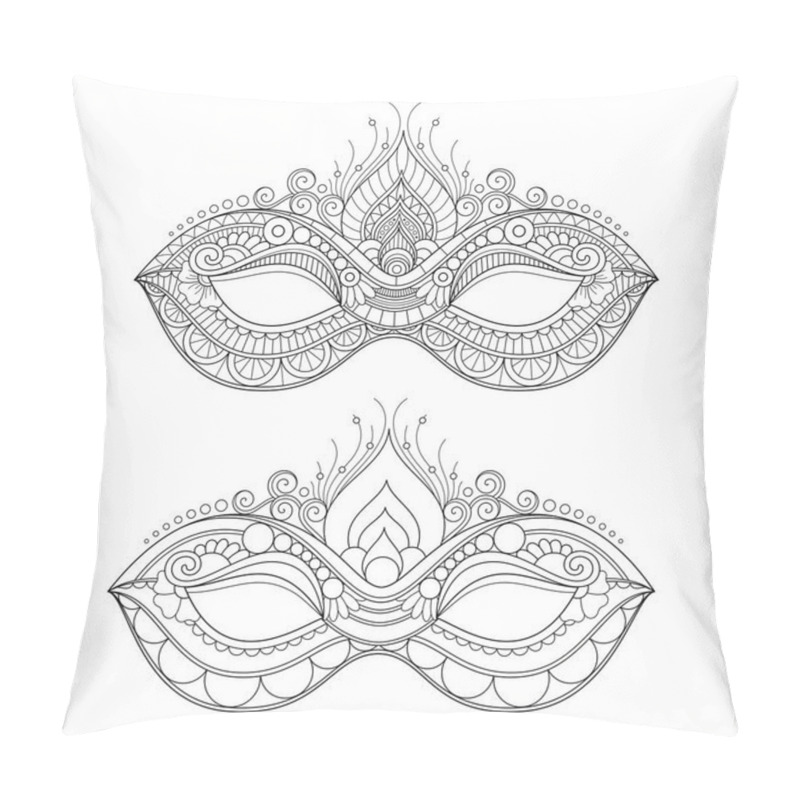 Personality  Vector Beautiful Masquerade Masks Pillow Covers