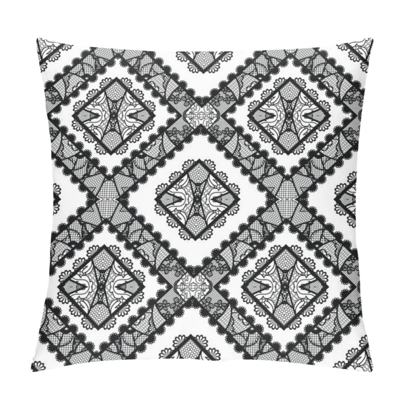 Personality  Lace Seamless Pattern With Flowers Pillow Covers