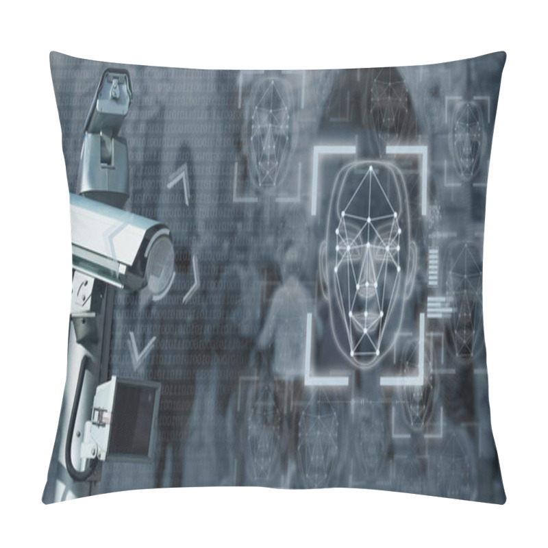 Personality  Surveillance Camera With Face Recognition System.  Pillow Covers