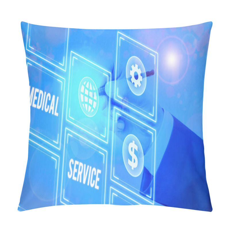 Personality  Text Sign Showing Medical Service. Conceptual Photo Treat Illnesses And Injuries That Require Medical Response. Pillow Covers