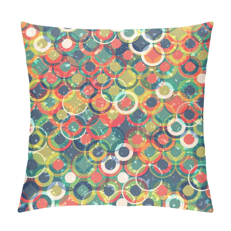 Personality  Grungy Circles Pillow Covers