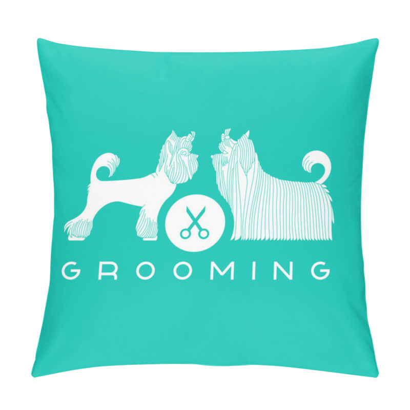 Personality  Pet Grooming Poster Pillow Covers