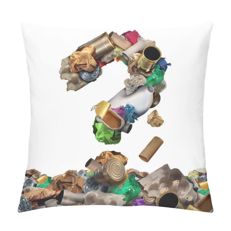 Personality  Recycle Garbage Question Pillow Covers