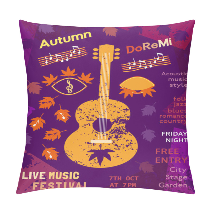 Personality  Live Music Festival Pillow Covers