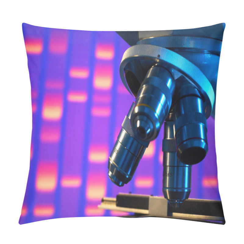 Personality  Close Up Of Laboratory Microscope Pillow Covers