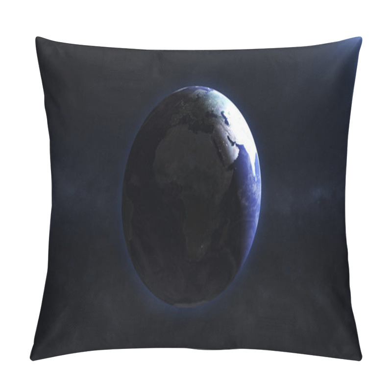 Personality  Earth Planet With Rising Sun Pillow Covers