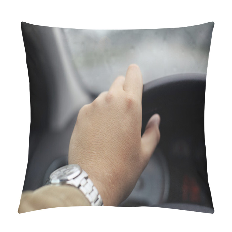 Personality  Rainy Day In Car - Rainy Weather Abstract Pillow Covers