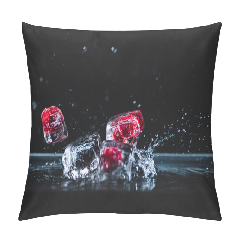 Personality  Frozen Fruits In Ice Cubes Pillow Covers