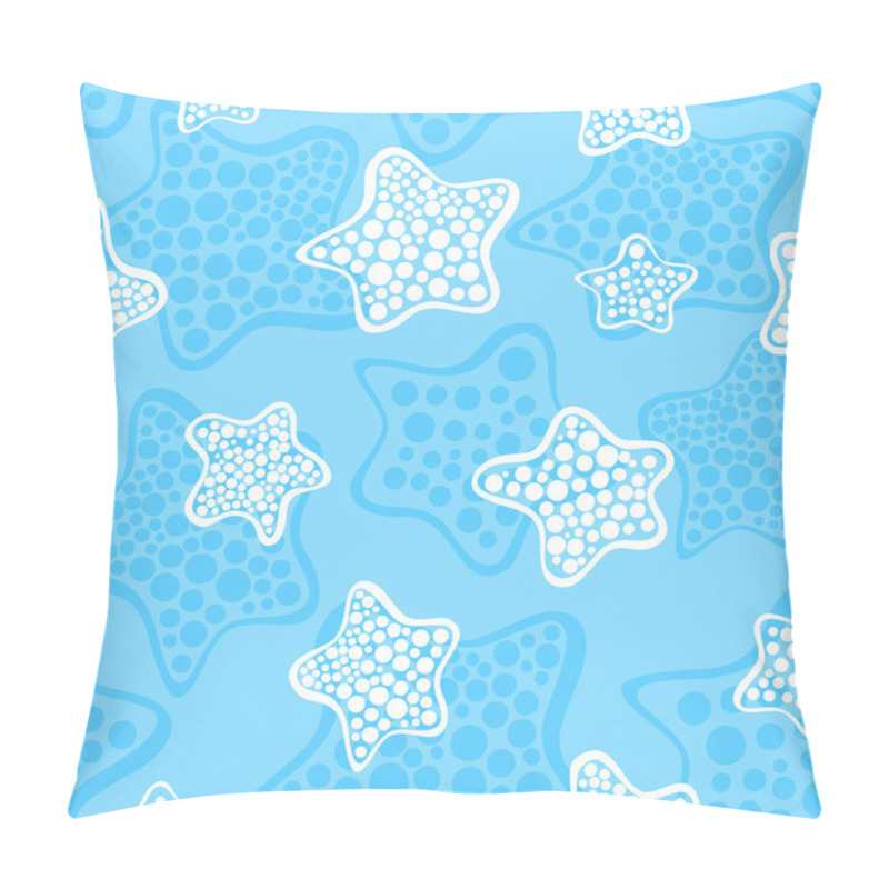 Personality  Seamless Pattern With Sea Stars Pillow Covers