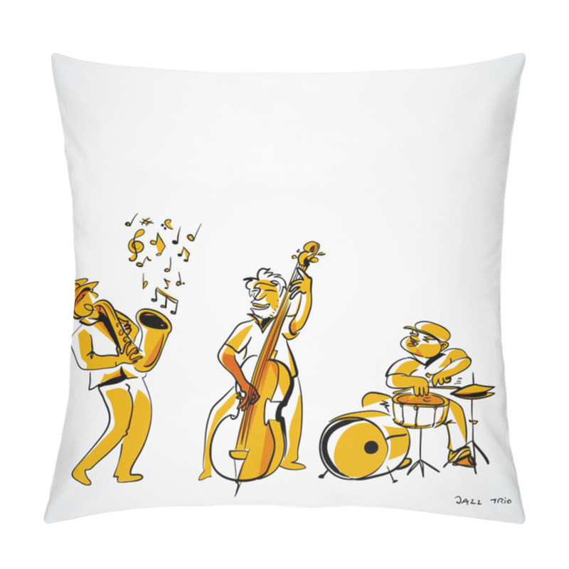 Personality  Jazz Trio Pillow Covers