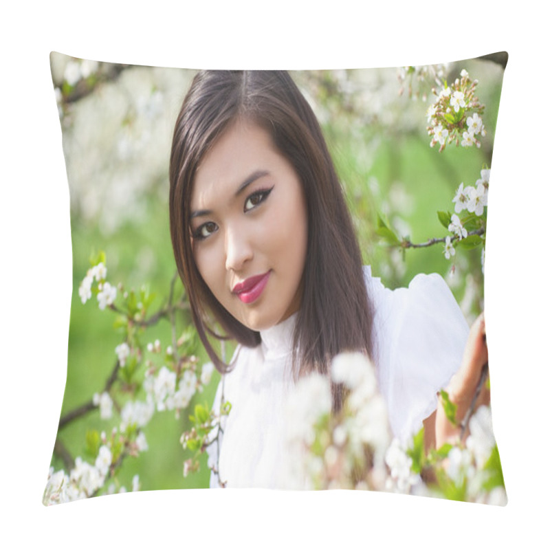 Personality  Young Woman Portrait Pillow Covers